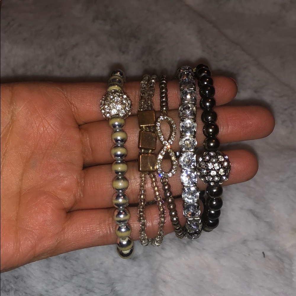 5 Stackable Bracelets - image 1
